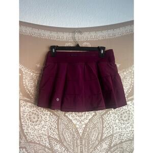 Lululemon Pace Rival Mid-Rise Skirt in Mulled Wine